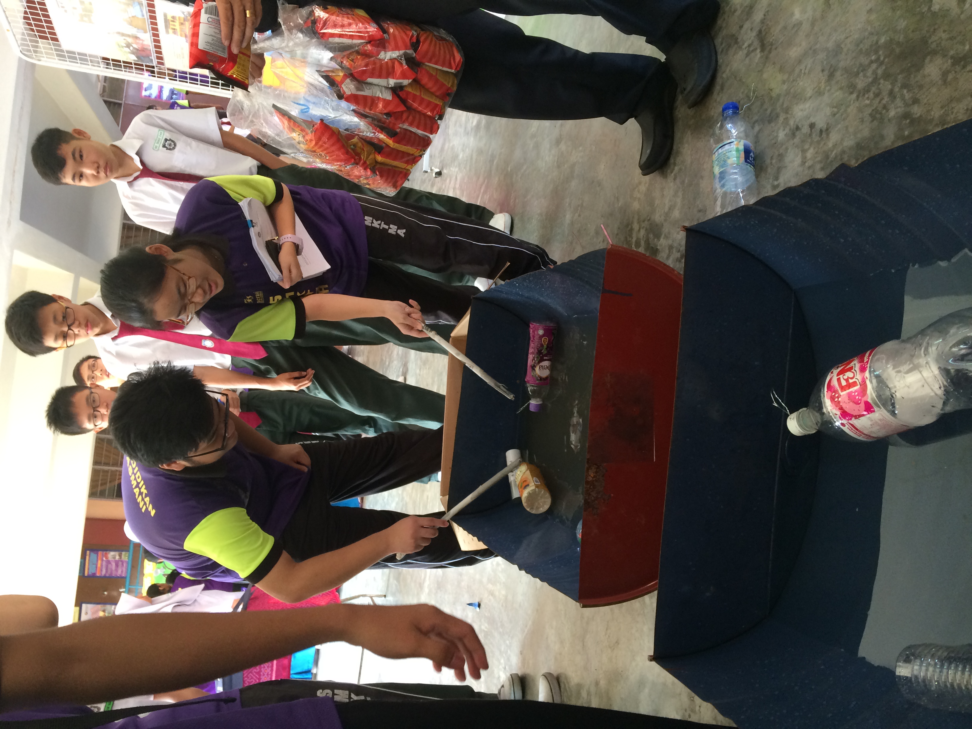 Yellow Bin textile recycling awareness event at SMK Mount Austin, Johor Bahru