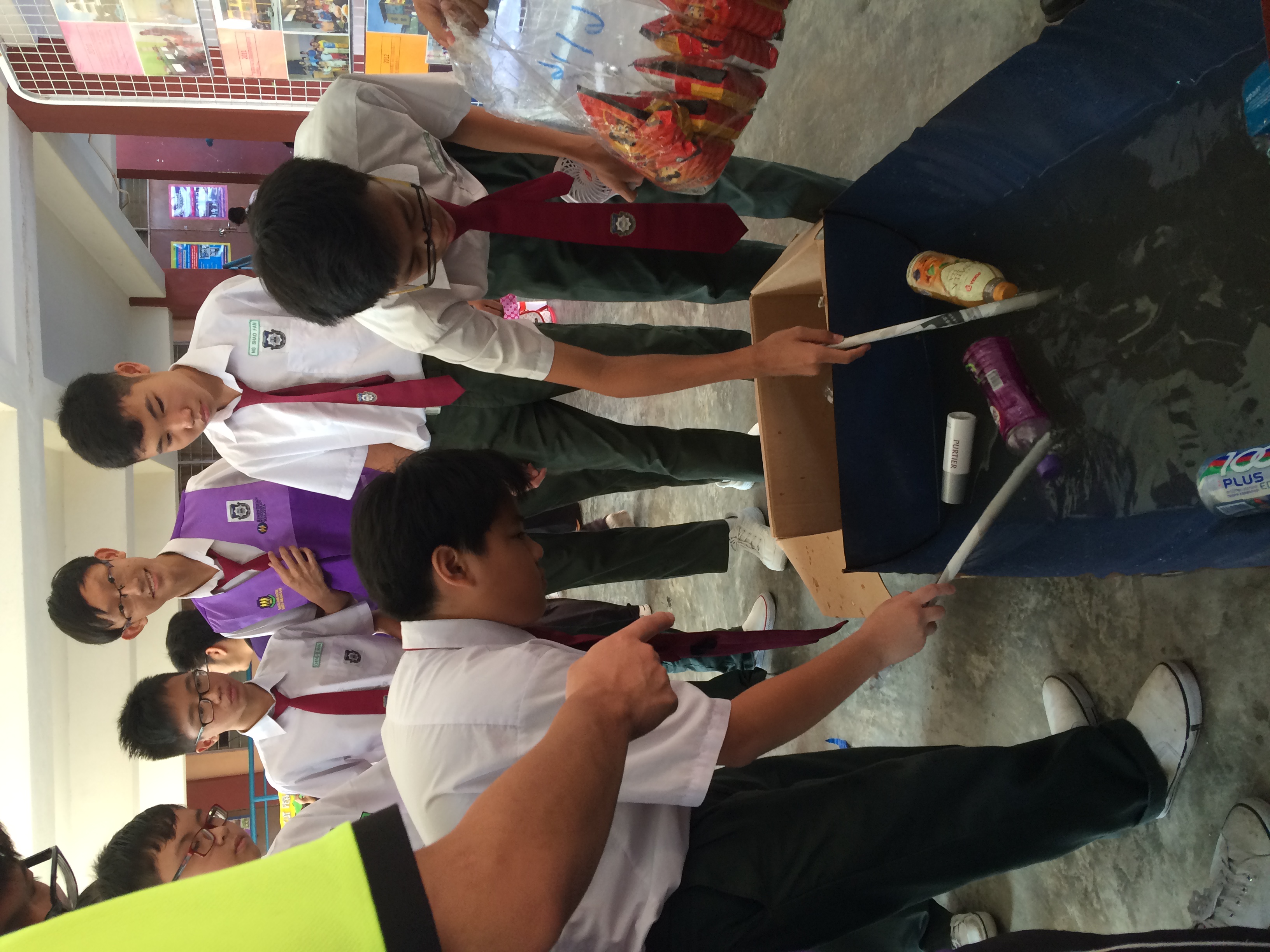 Yellow Bin textile recycling awareness event at SMK Mount Austin, Johor Bahru