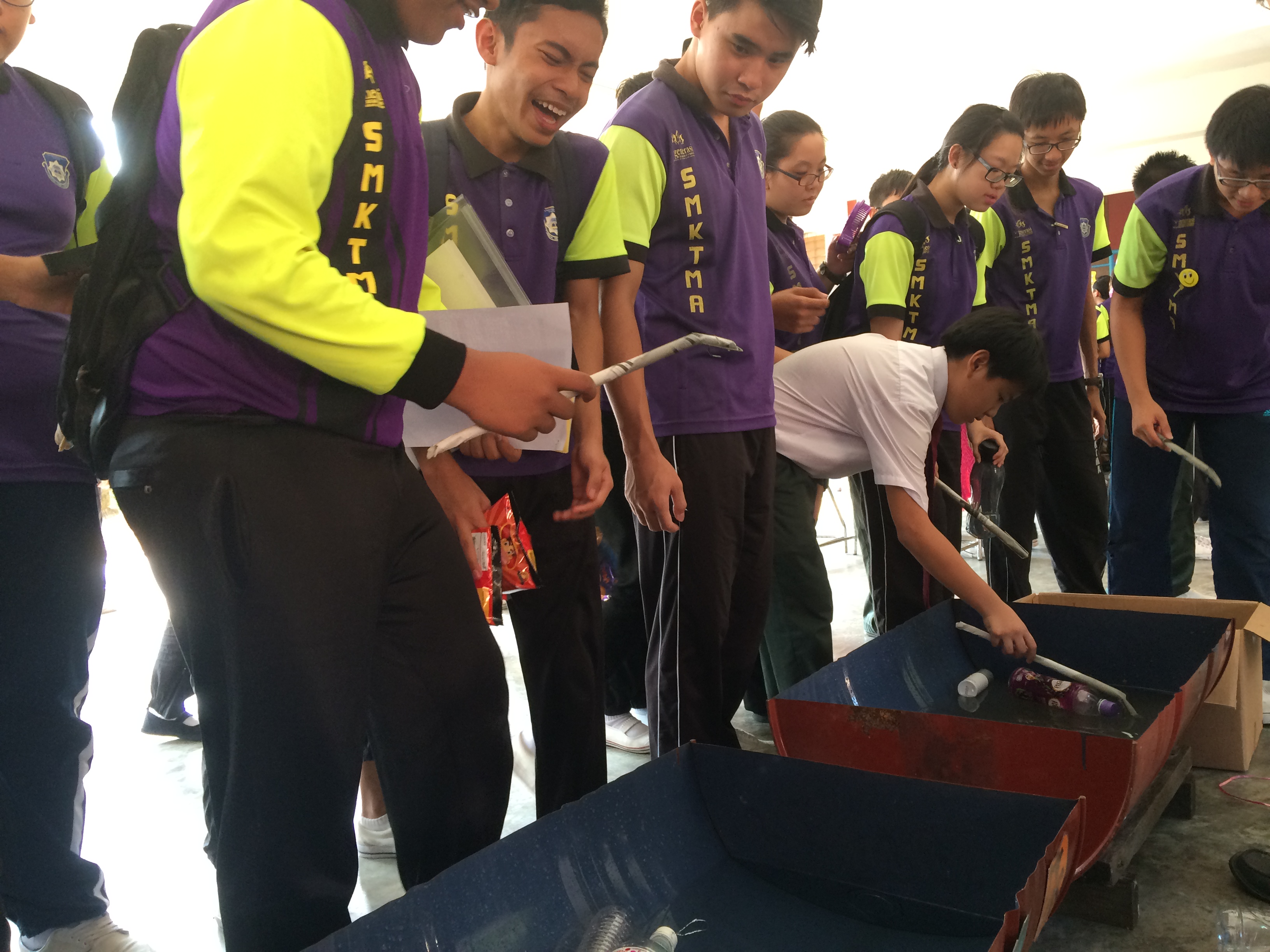Yellow Bin textile recycling awareness event at SMK Mount Austin, Johor Bahru